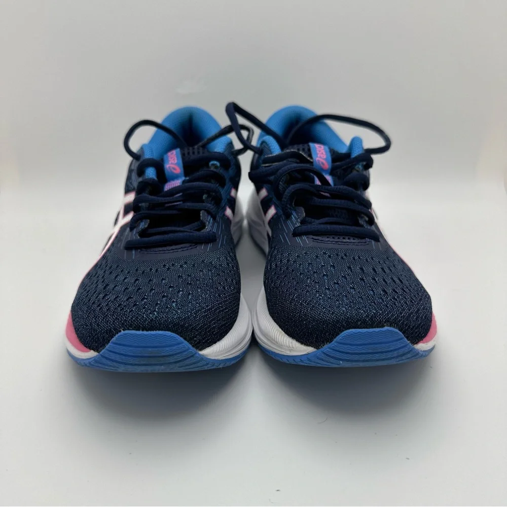 OASIS Everyday Comfort AmpliFoam Contend Blue Pink Stripe Sneakers Size … - Picture 4 of 12